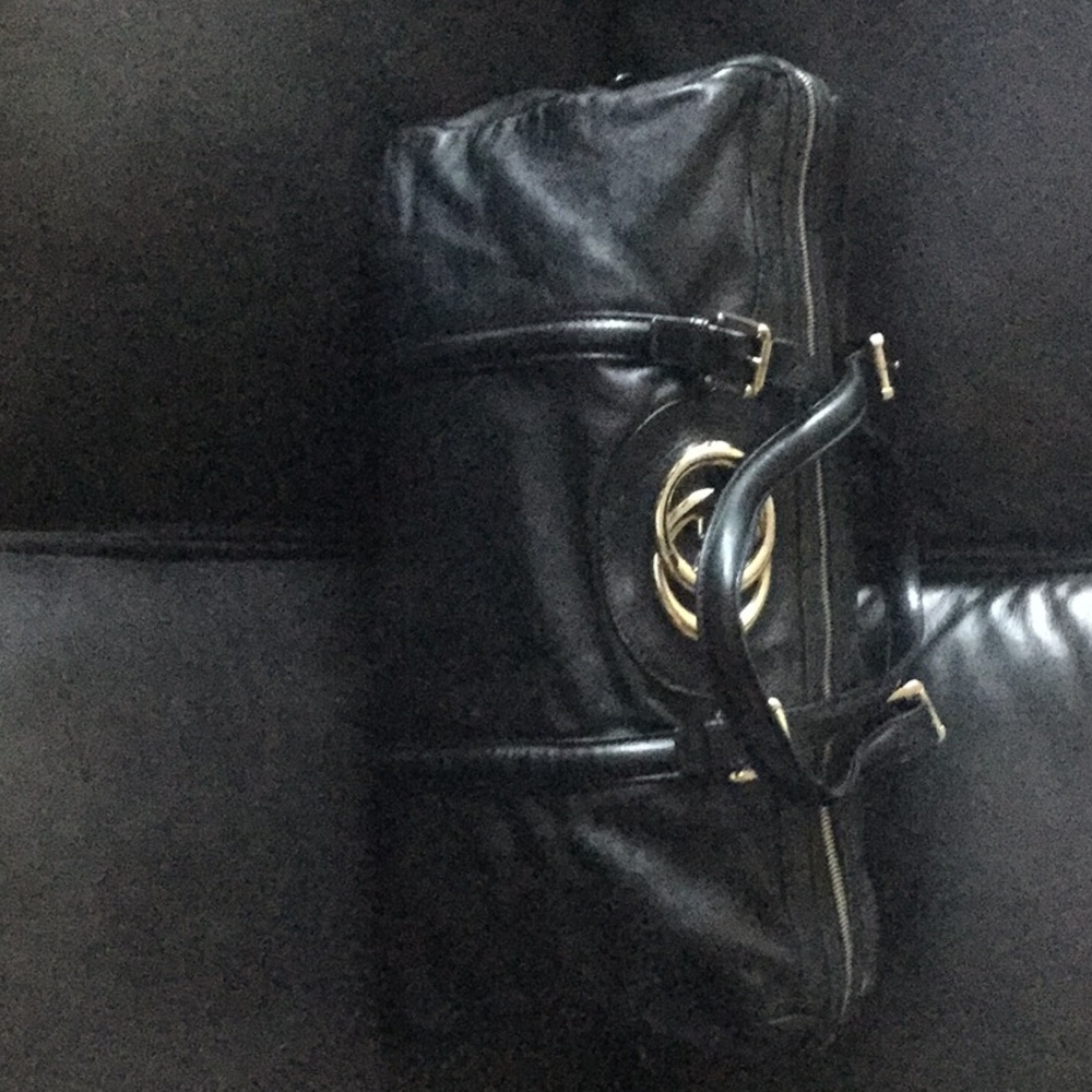 BLK leather Gucci bag